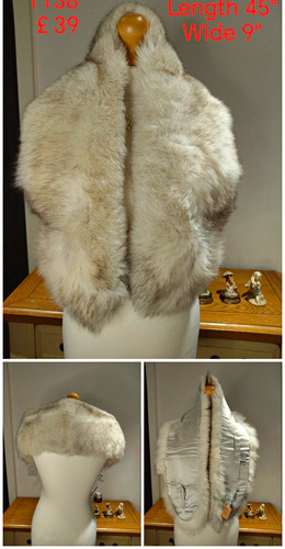 Cream white fox - fox, fur