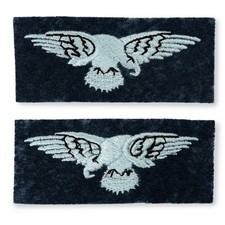WW2 British Early War RAF Sleeve Eagle Pair - Badge - Reproduction - Embroidered
