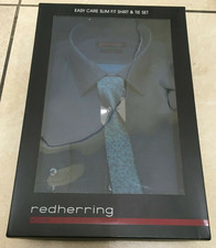 Mens Shirt & Tie Set Red