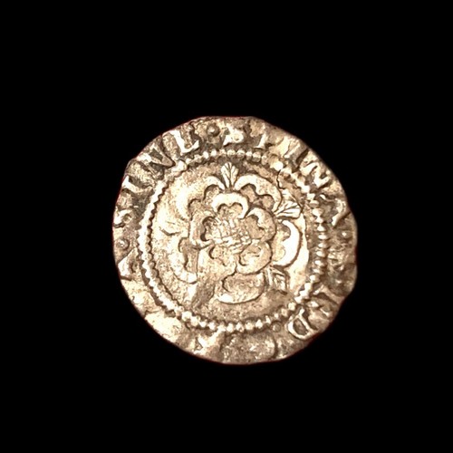 James hammered silver penny - james,
