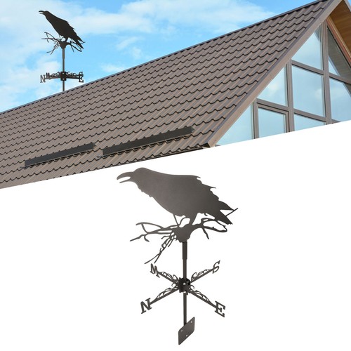 Iron crow weathervane - iron, wind