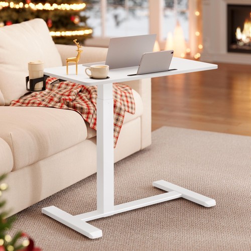 Overbed table with - table, wheels