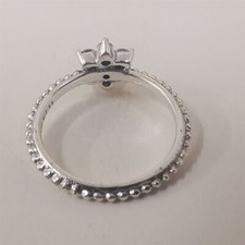 Pandora S925 Forget Me Not Silver Flower Blossom Ring Size 52 Limited 