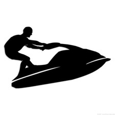Jetski standup decal sticker - jetski,