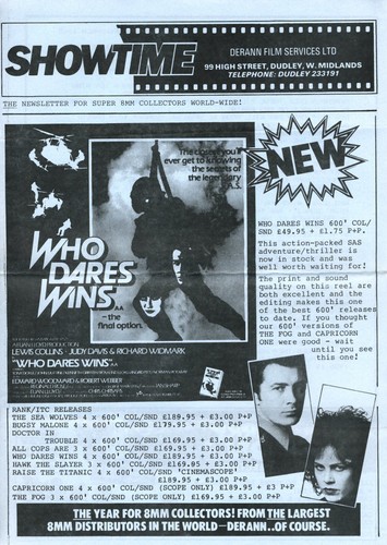 Derann super 8mm newsletter - derann,