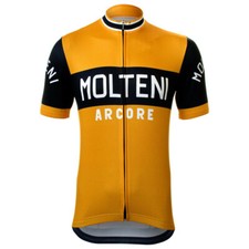 Cycling Short Sleeve Jersey Retro Molteni Arcore Cycling Jersey Bicycle Jersey