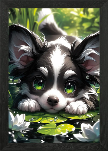 Little cute dog - , on