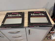 Vintage Hoyne Plate Glass Mirror Tiles Mirro Tile 2 Packs Of Six 12" x 12" New