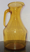 Vintage Amber Glass Jug 1.5L