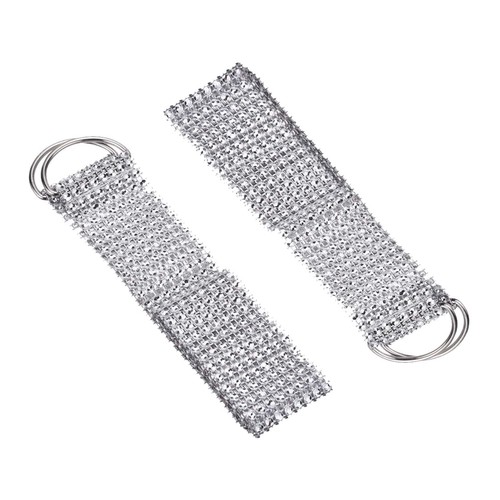2pcs crystal rhinestone - crystal,
