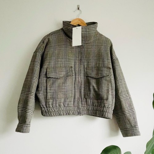 Zara black cream - zara, houndstooth
