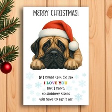 English Mastiff Christmas Card