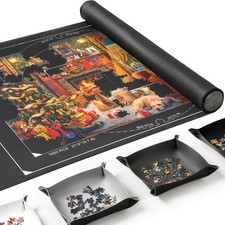 ROPODA Jigsaw Mat, Puzzle Mat for up to 1500 Pcs, Board with 4 Large... 