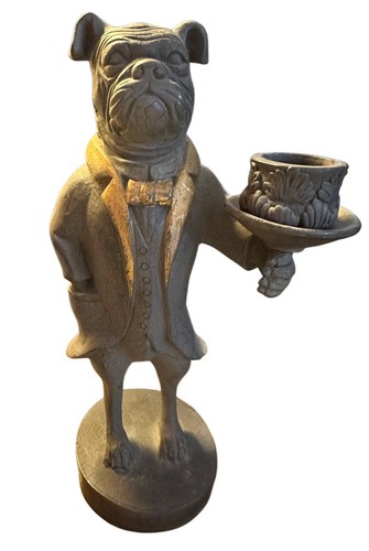 Vintage style bulldog butler - vintage,