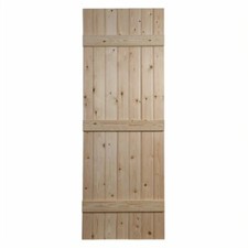 Solid pine ledged door - ledged,