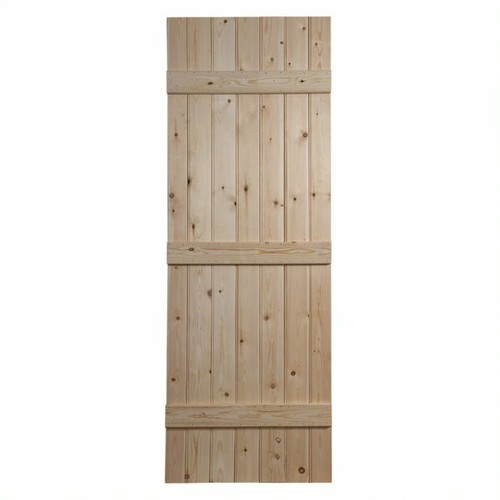 Solid pine ledged door - pine,