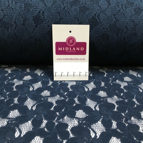 Navy blue floral - blue,