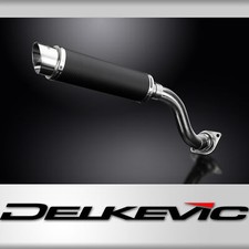 HONDA VFR750 1990-1993 350mm CARBON ROUND BSAU SILENCER EXHAUST KIT HILEVEL