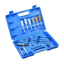 19PCS Diesel Injector Seat Cleaning Brush Tool Kit Engine Injectors Cleaner Set