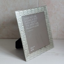 JOHN LEWIS Glass Photo Picture Frame Photo Mirrored Photo 20X25cm Botanical