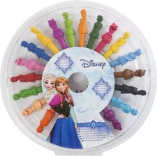 Disney Frozen Large 3D Crayons Colouring Wheel Set Anna Elsa Olaf Sven Childrens