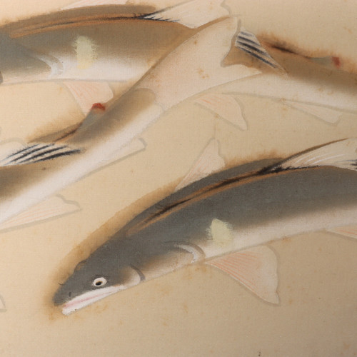 Japanese silk hanging scroll - japanese,