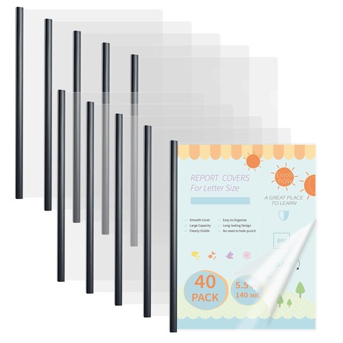 Pack clear report covers - clear,