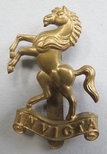 Military Brass Cap Badge West