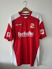SWINDON TOWN 2008/2009 HOME FOOTBALL SHIRT LOTTO ADULT MEDIUM 