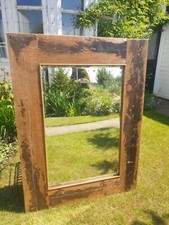 antique glass mirror with