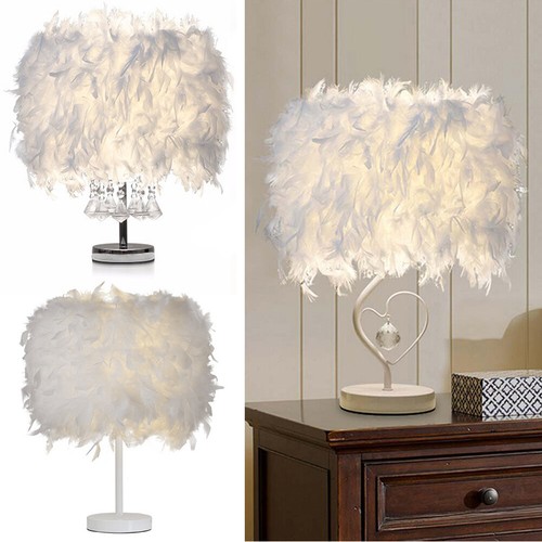 Fluffy feather table lamp - fluffy,