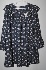 PAZ RODRIGUEZ Girls Short Chihuahua Print Long Sleeve Dress Age 6 Years