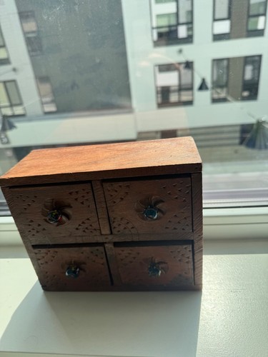 Antique wooden apothecary - wooden,