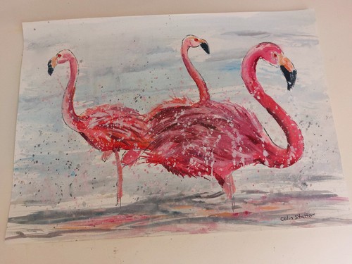 Original wildlife painting - , "