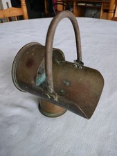 Vintage WW2 Brass 75mm Shell 1942 Trench Art Miniature Coal Scuttle Base 2 Pr.