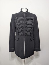 Zara Black Velvet Military