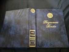 LEEDS UNITED FOOTBALL CLUB OFFICIAL PROGRAMMES PROGRAMME BINDER