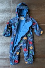 JOJO MAMAN BEBE Puddle Suit 9-12m WATERPROOF Fleece Lined SNOW All-In-1