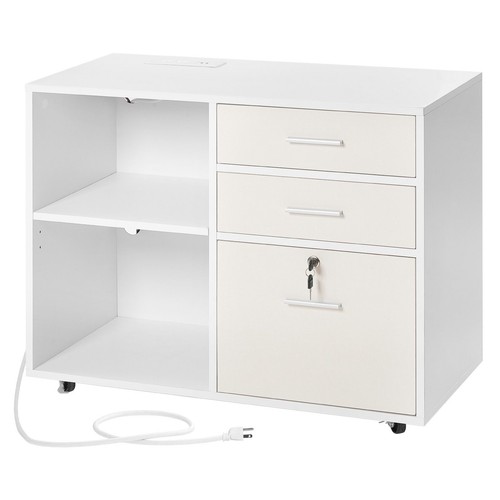 Drawer mobile file cabinet - -,