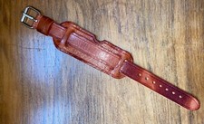 18mm handmade brown leather