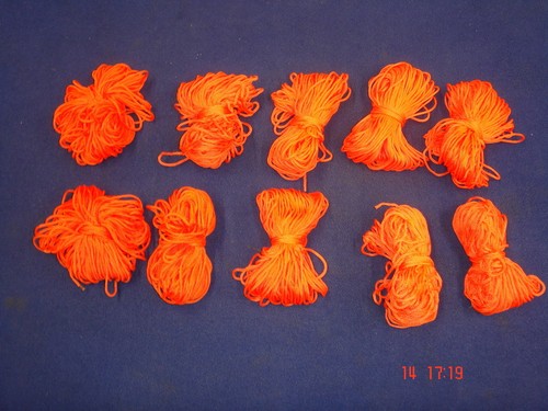 18m orange braided nylon - 10, x