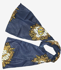 Ankara Blue Cloth Hair Scarf African Print Large Headscarf, Headwrap, Head Tie