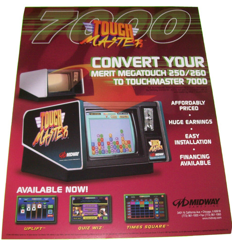 Touch master 7000 arcade flyer - touch,