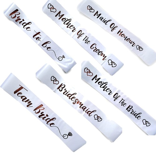 Bride sash bridesmaid - bride, to