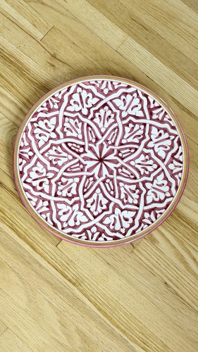 Moroccan ceramic plate - ceramic,