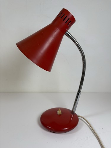 Vintage red gooseneck - vintage, desk