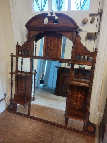 Impressive antique overmantle - ,