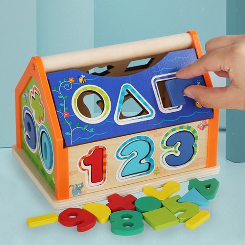 Shape color sorter toys house - color,