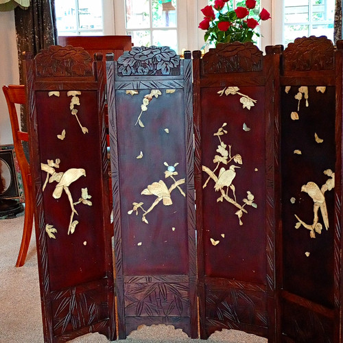 Panel folding wooden - 4-panel,