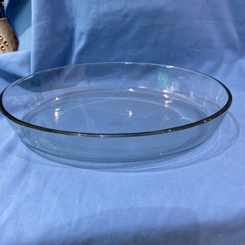 Large pyrex clear glass oval - large,